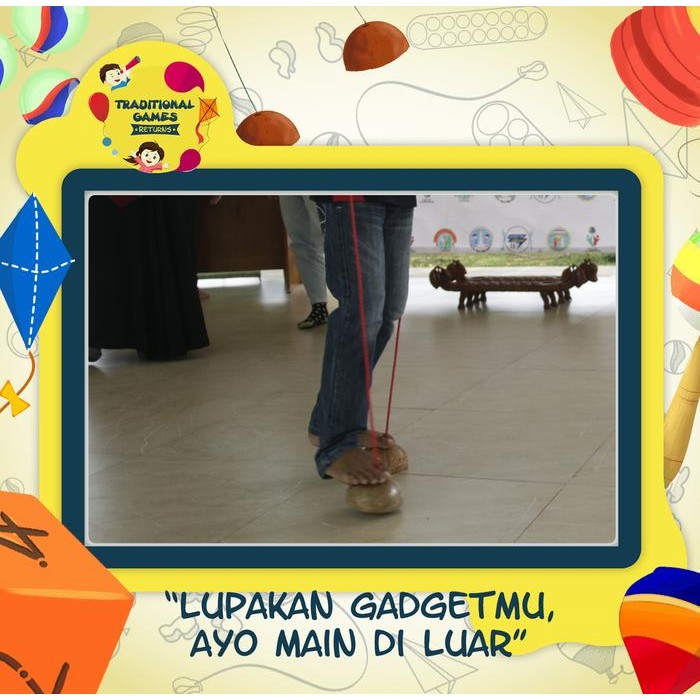 q1k9- Permainan Tradisional Egrang Batok