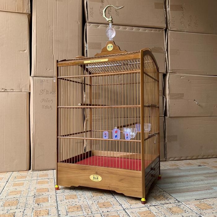 TERLARIS SANGKAR KANDANG KOTAK BNR JATI PREMIUM TIANG KOTAK NO 1 DAN 2 READY STOCK