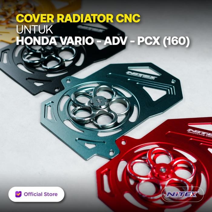 NITEX Cover Radiator + Kipas Alumunium CNC Vario 160 ADV 160 PCX 160