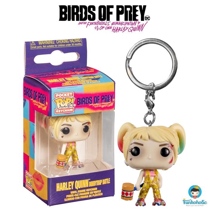 Funko Pocket POP Keychain Birds of Prey Harley Quinn Boobytrap Battle