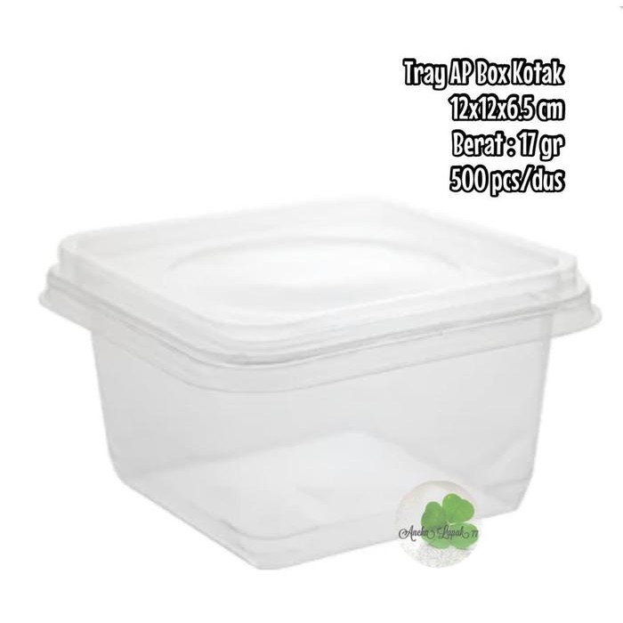 TERLARIS Tray Salad 300 500 550 ml Mika Salad ml Mangkok Buah Mika Plastik PET READY STOCK