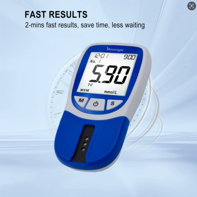 5 In1 Blood Lipid Analyzer Total Cholesterol (TC)&High Density Lipoprotein Cholesterol (HDL)