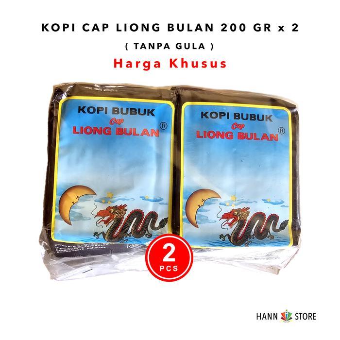 Kopi Liong Bulan 200 gram Kopi Legend Khas Bogor Harum dan Nikmat. isi 2.