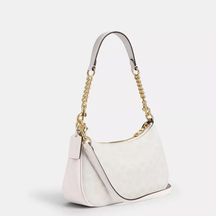 Premium Tas Coach Wanita Teri Shoulder Bag White Original Store Branded Authentic Original