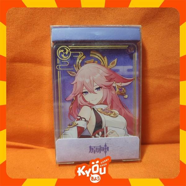 New Ayaka Ayato Kazuha Yae Miko Raiden Shogun Yoimiya Square Key Chain