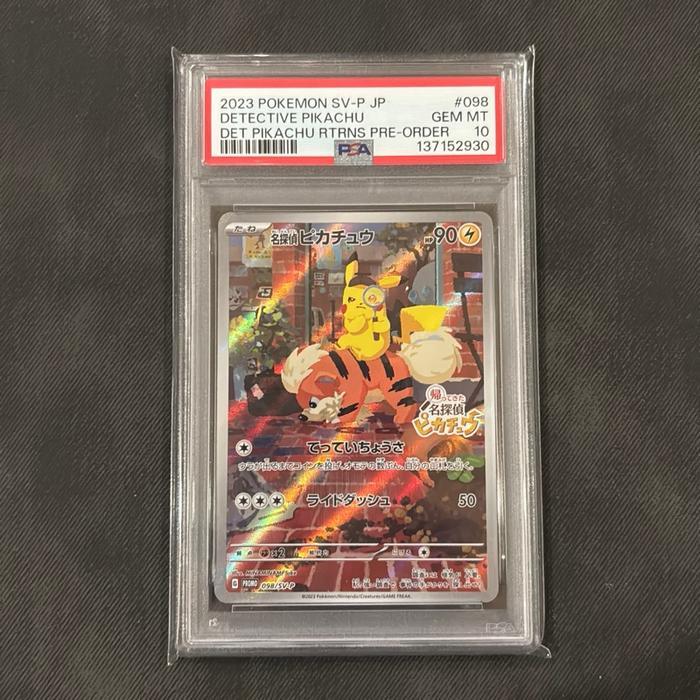 Best Seller Psa 10 Pokemon Tcg Detective Pikachu Promo Sv-P Jp Premium