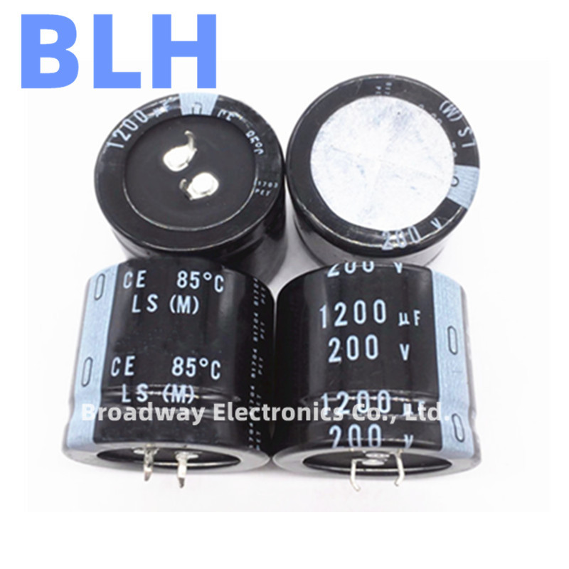 2PCS Aluminum Electrolytic capacitor 200V 250V 1200UF 1500UF 1800UF 2200UF 25*50 30*30 30*35 30*40
