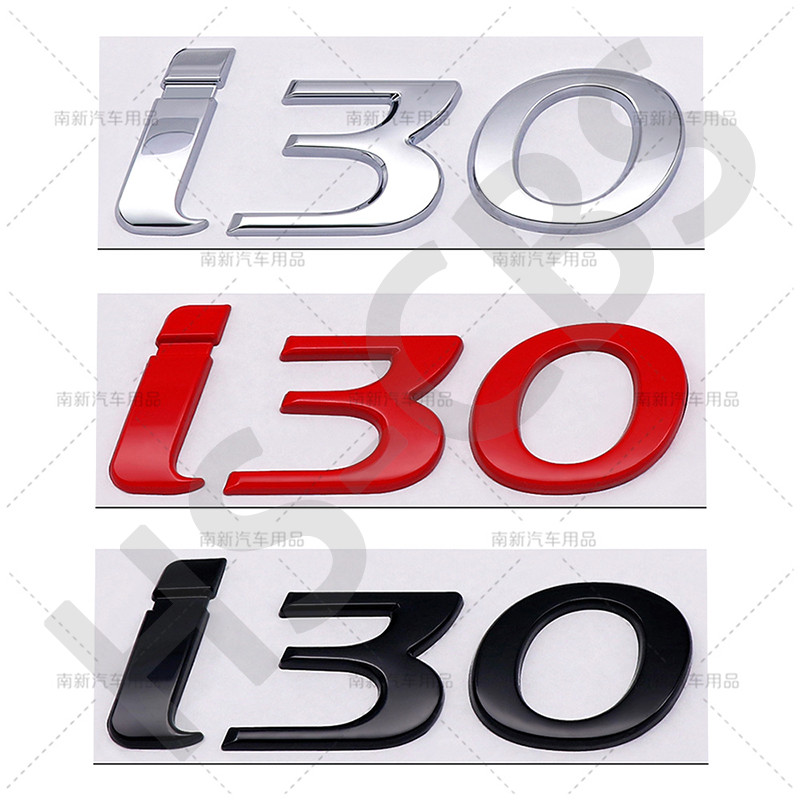 3D Metal I10 I20 Letter Emblem I30 I40 Words Logo Rear Trunk Badge For Hyundai Car Styling Nameplate