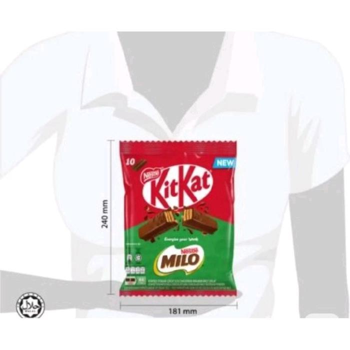 Nestle Milo KitKat Wafer Coklat Original Thailand 10pcs - Snack