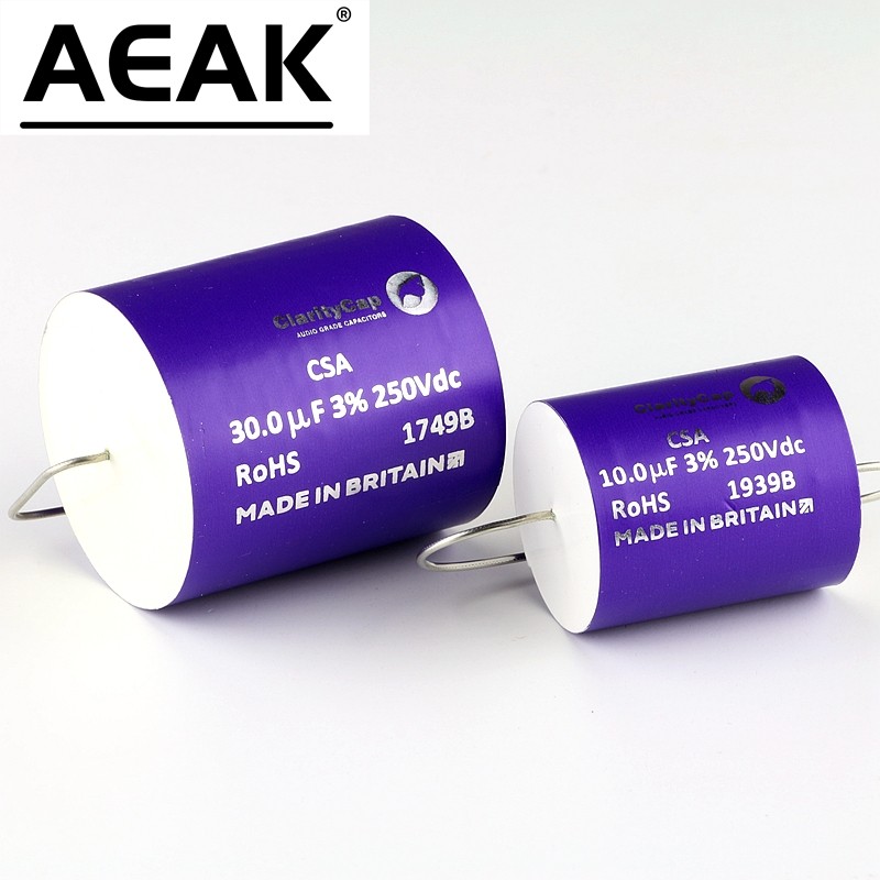 NEW UK Claritycap CSA non-polar frequency division audio coupling MKP capacitor 250V 630V 0.1uf 0.22