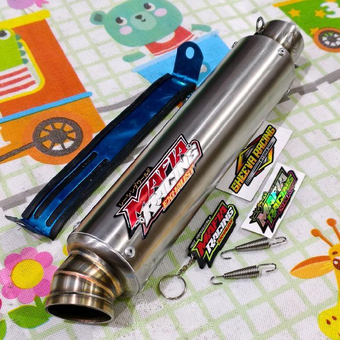 Slincer Knalpot Racing Mafia Type Gp5 Slim Panjang 30Cm Bahan Tebal Berkualitas