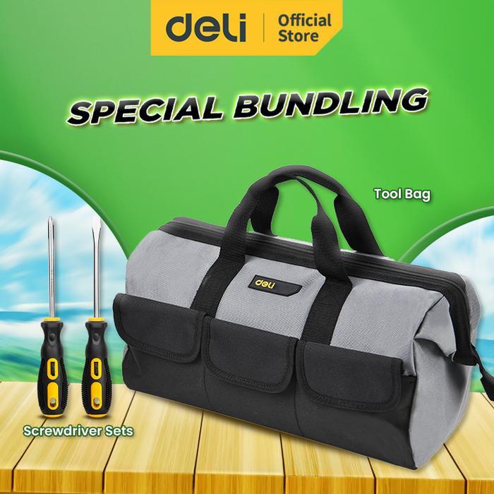 Tekiro - Paket Tool Bag / Tas Simpan Perkakas Multifungsi Bahan Kuat Dl430018