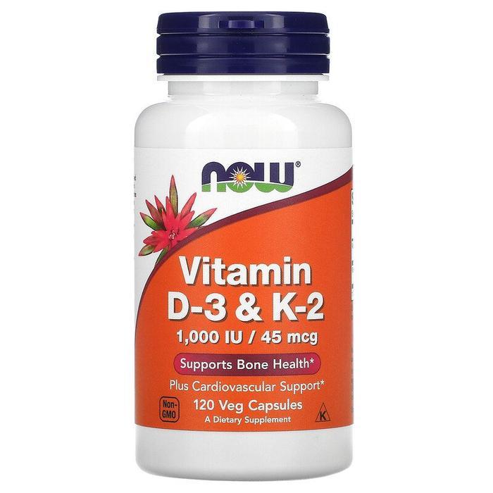 Now Foods Vitamin K2 D3 isi 120 Capsuls d 3 1000 USA bukan blackmores Fish