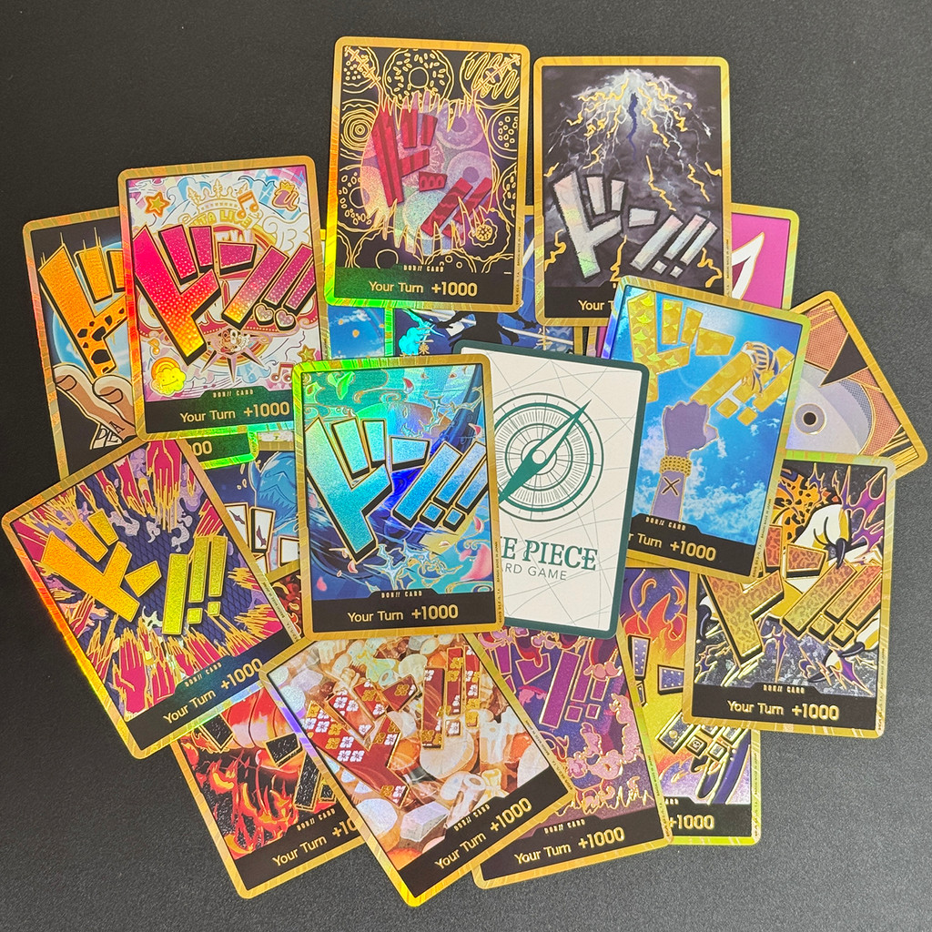 10PCS DON OPCG English TCG Gold DON Collection Cards Zoro Ace Doflamingo Rebecca FOIL NM