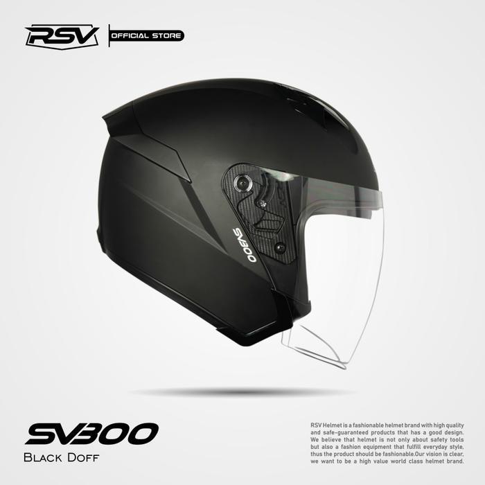 Helm Rsv Sv300 Solid Black Doff