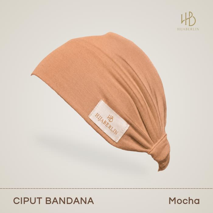 HIJABERLIN - Ciput Bandana Airism Inner Hijab Airism I Aksesoris Hijab Haji & Umroh Set - Mocha Airi