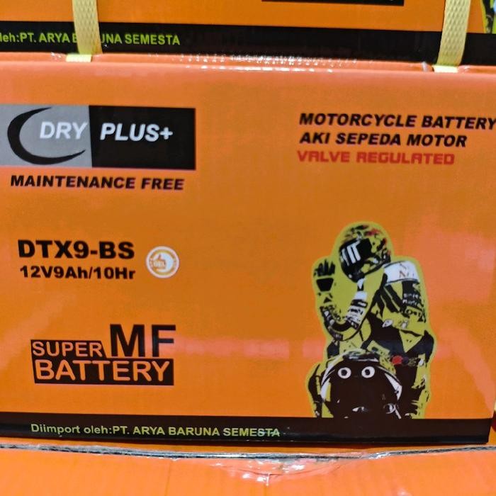 Aki Motor Kawasaki Ninja 250Fi, Ninja 250R Ytx9-Bs Dryplus Aki Kering