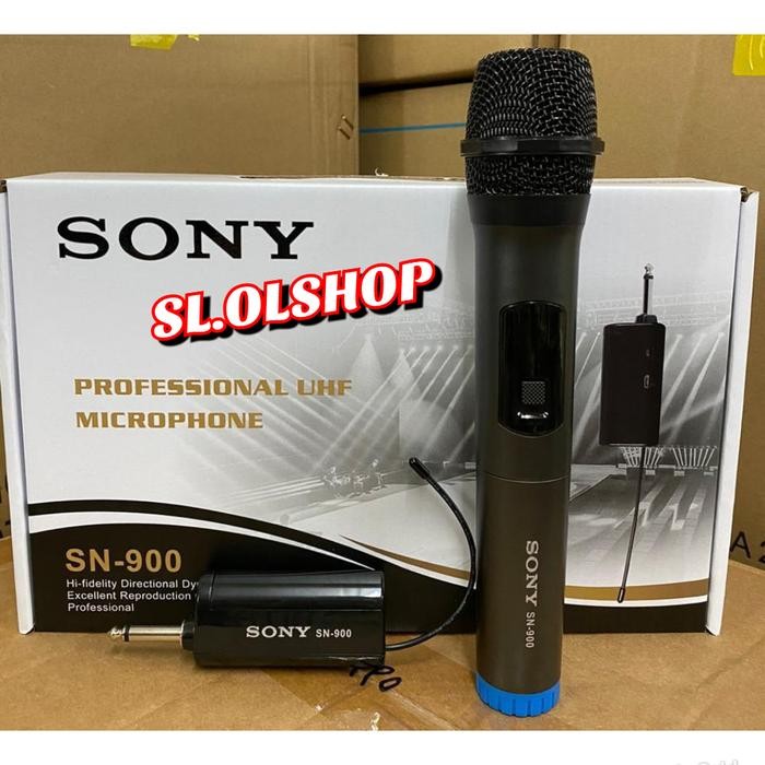 MIKROFON WIRELESS SONY SN 900 MIC HANDEL 1PEGANG MIC UHF SONY SN-900