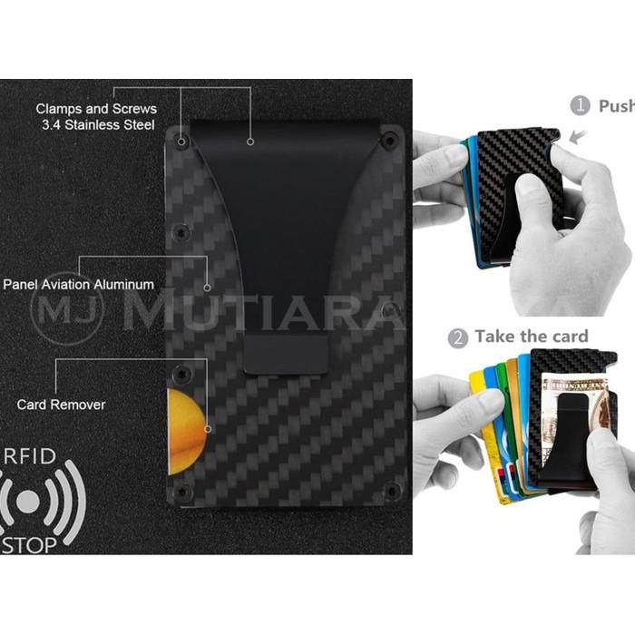 

SMART WALLET Credit Card Holder Metal Case With RFID