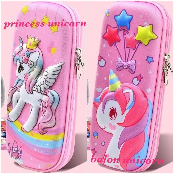 

TEMPAT KOTAK PENSIL UNICORN KUDA PONY LITTLE PONY PRINCESS IMPORT 3D
