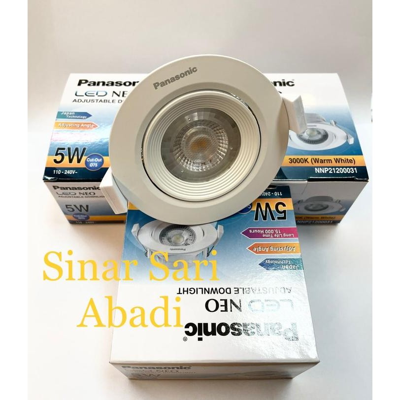 Lampu Downlight Lampu Spotlight 5W 5 WATT LED NEO PANASONIC 21200031