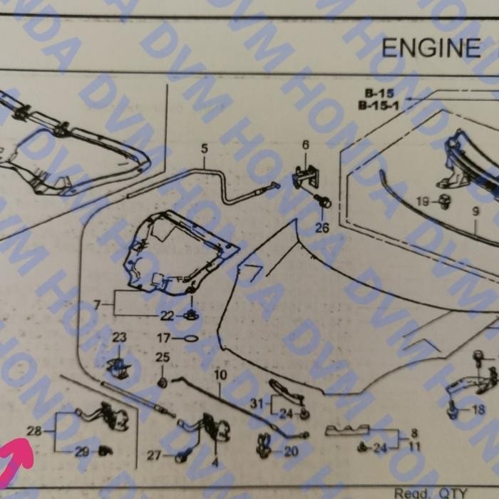 Jual Lock Kap Mesin Original Brio 2019