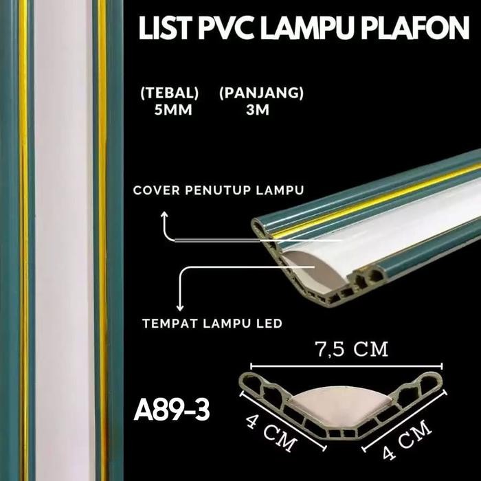 Hoptech - List Lampu Plafon PVC / List Lampu LED Termurah