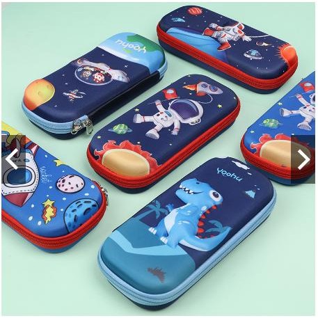 

PAYDAY Kotak Pensil Anak Tempat Alat Tulis 3D Karakter Timbul Sekolah Stationery Karet