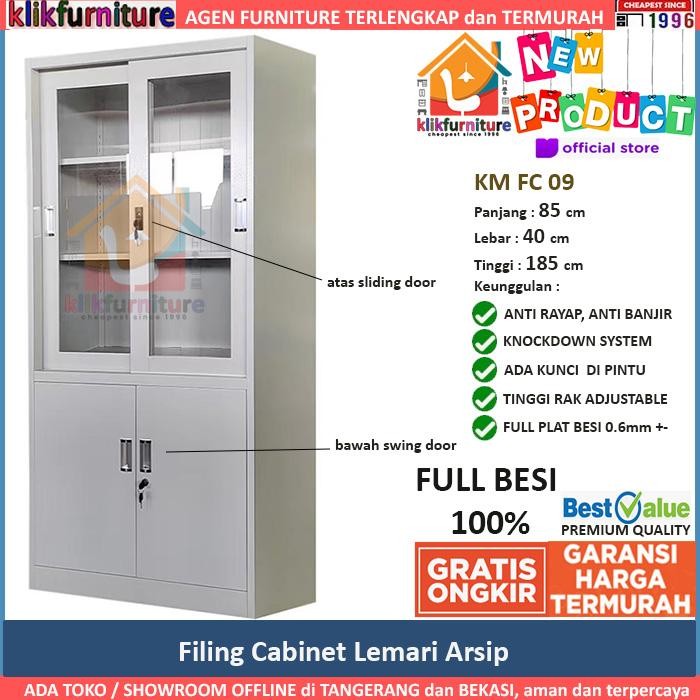 

Lemari Arsip Besi Filing Cabinet Besi 4 Pintu KM FC 09