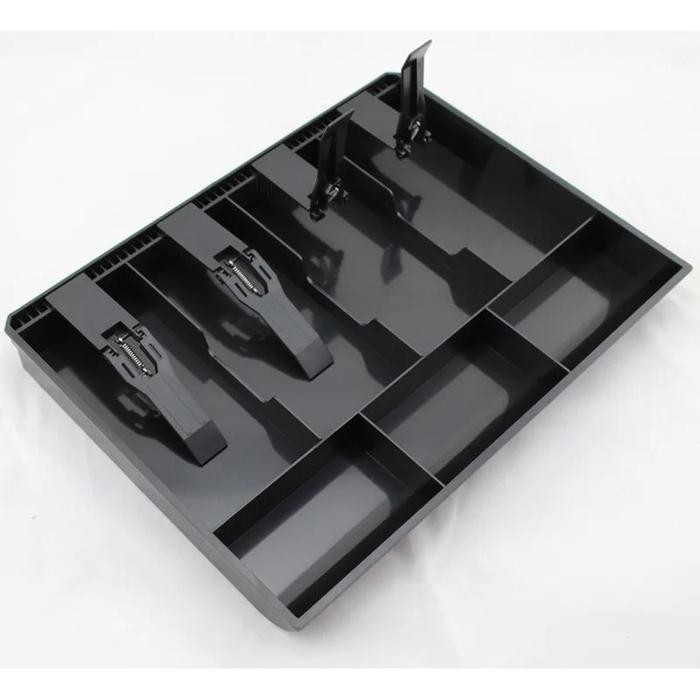 

FASITE Laci Uang Kasir 4 Sekat Plastik Coin Cash Drawer Tray - 002