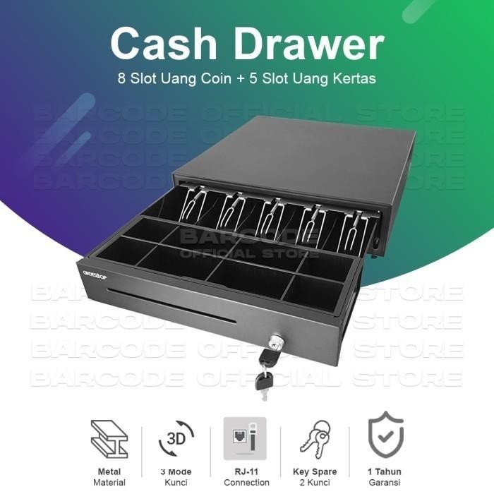 

JANZ CU171 CASH DRAWER LACI UANG KASIR WITH RJ11 ( BLACK HITAM )