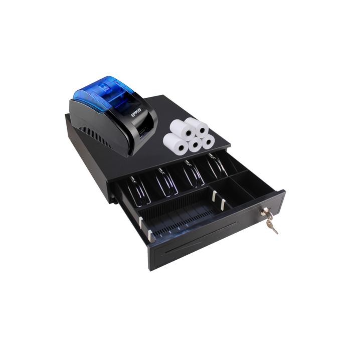 

PAKET SPESIAL KASIR ANDROID (PRINTER BLUETOOTH, CASH DRAWER DAN KERTAS