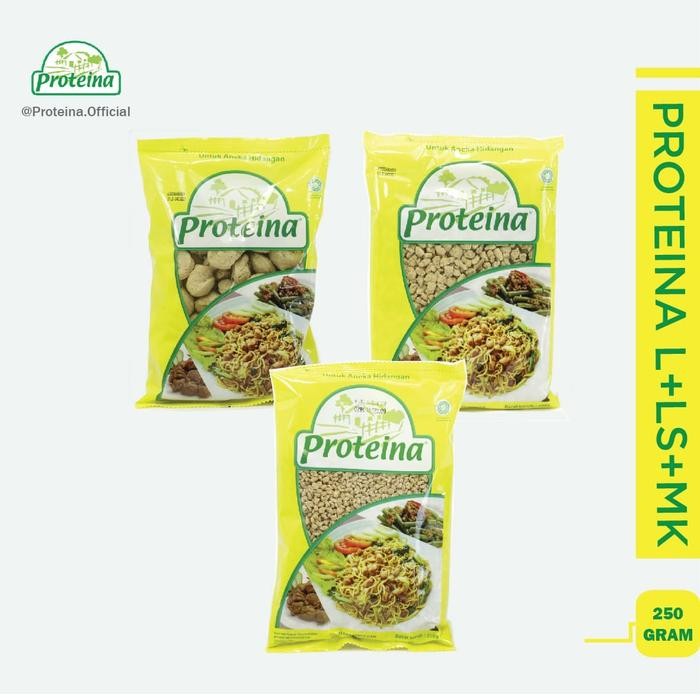 Pilihan- Proteina L + Proteina Ls + Proteina Mk [Bundle 3Pcs] / Protein Nabati / Daging Nabati