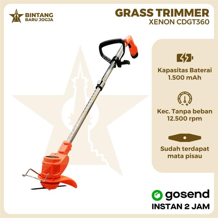 Xenon CDGT360 Mesin Potong Rumput 12v Grass Trimmer Cordless cdgt 360