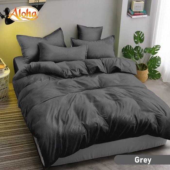 TERMURAH Bed Cover Set Internal Aloha Polos Emboss READY STOCK