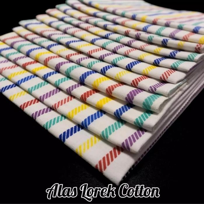 3 pc [COD] Alas Ompol Bayi Murah Jumbo Lurik Kain Alas Ompol Bayi Baby Perlak Bayi Ompol Murah Kain