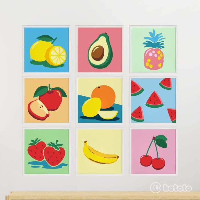 

NEW PRODUK PAINT BY NUMBER PAINTING KIT PAKET MELUKIS ANAK CAT AKRILIK BUAH FUITS MAWAR-89