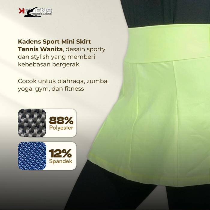 Okechuku Sport - Sport Mini Skirt/Rok Mini/Tennis Mini Skirt/Rok Olahraga Tennis Wanita/Rok Mini