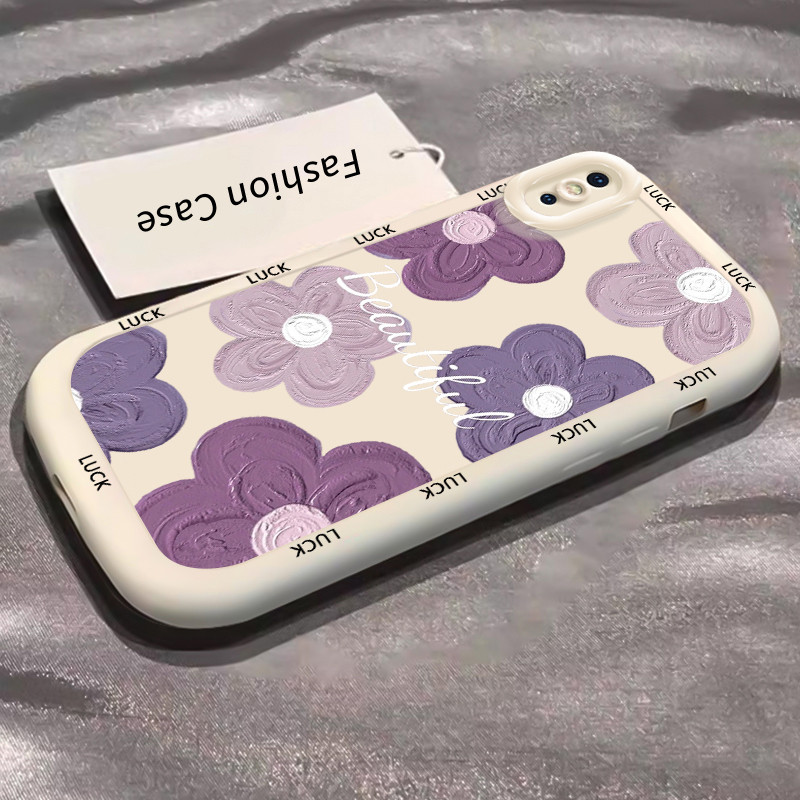 Casing Hp untuk iPhone X Xs Xr Xs Max 7 Plus 8 Plus Case Casing HP Softcase Puff Kasing Lensa warna 