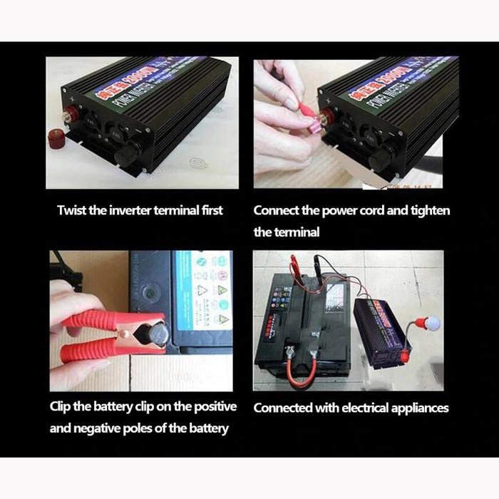 POWER INVERTER SOLAR PANEL PLTS PSW PURE SINE WAVE 3000 WATT 24 VOLT BERKUALITAS