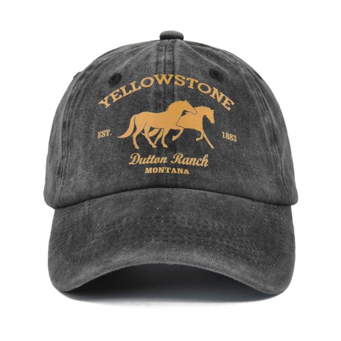 

YELLOW STONE DUTTON RANCH MONTANA Baseball Cap Topi Baseball Pria Wanita Abu Coklat Hijau