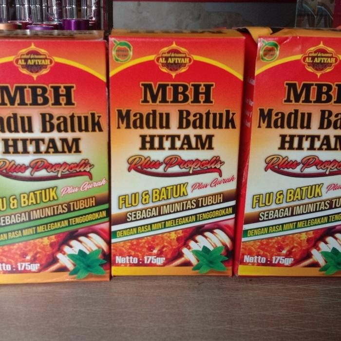 MBH madu batuk hitam plus propolis 175gr solusi tepat atasi flu&batuk