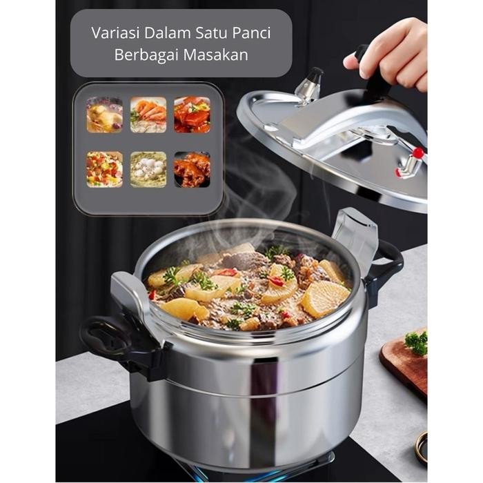 Sm Living Pressure Cooker Panci Presto Daging Aluminium High Quality Kapasiatas 3L, 4L 7L Dan 11L