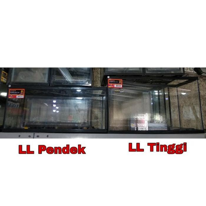 Terrarium Gex Nikita 60 Cm Ll Pendek Ceper Kandang Reptile + Tutup