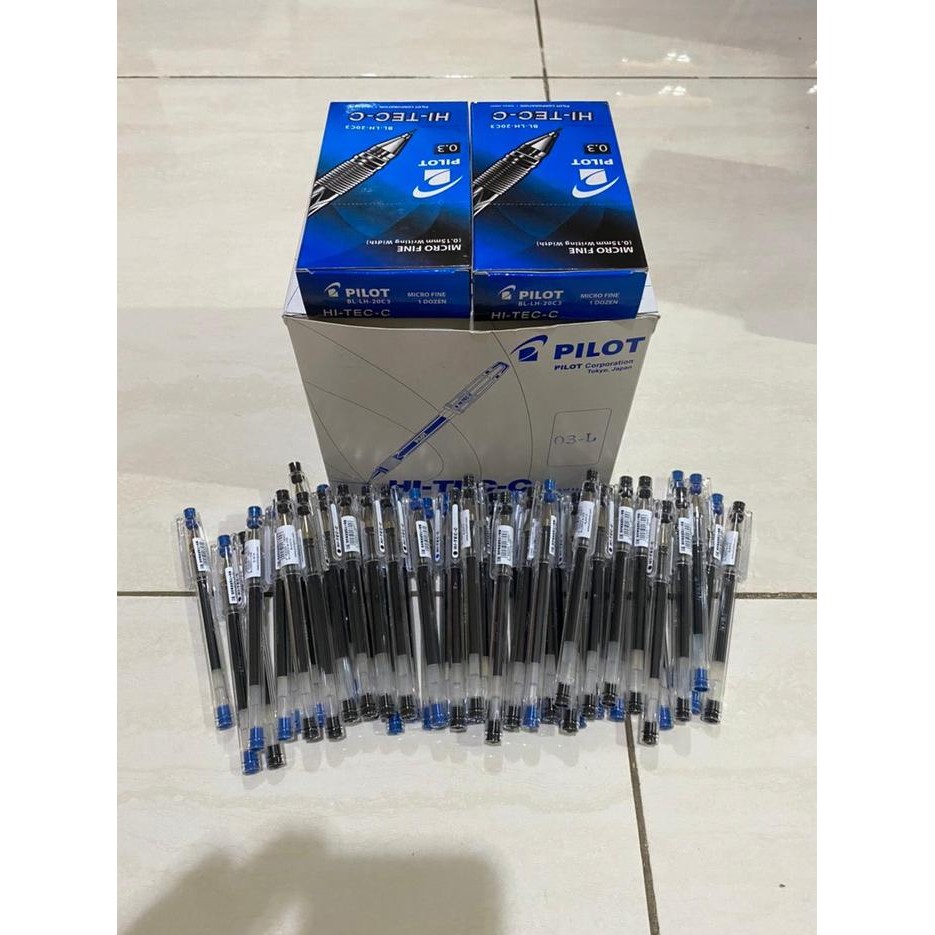 

OJ pulpen hitech c pilot 0.3 murah / bolpen kitab / original / hitam biru