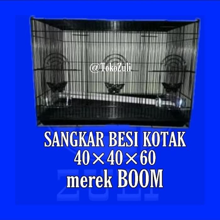 SANGKAR BESI KOTAK/KANDANG UMBARAN/KANDANG TERNAK BURUNG 40X40X60
