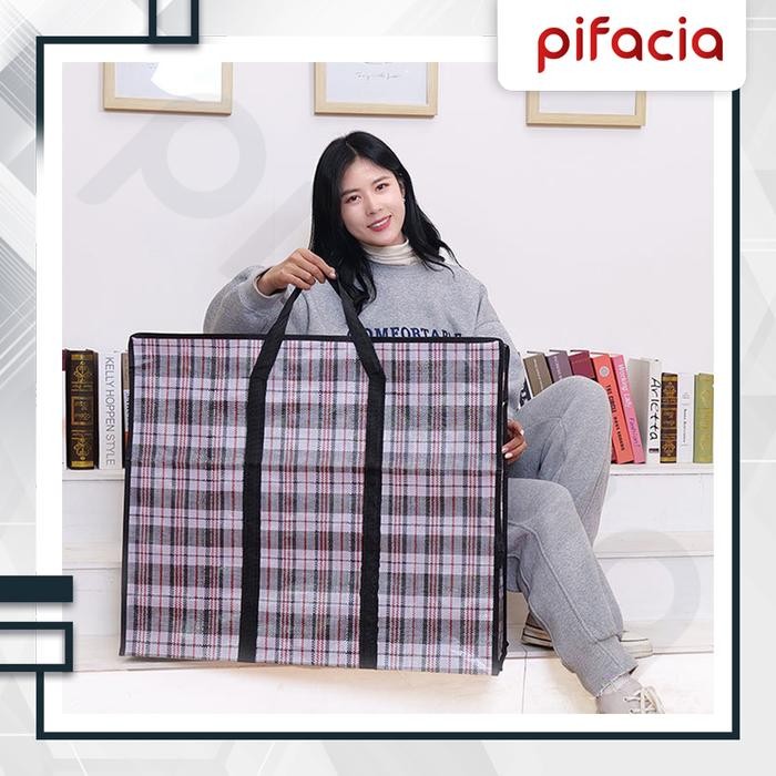 New PIFACIA Tas Selimut Jinjing Jumbo Tempat Baju Kotor Tas Travel Muat Banyak Bag Laundry