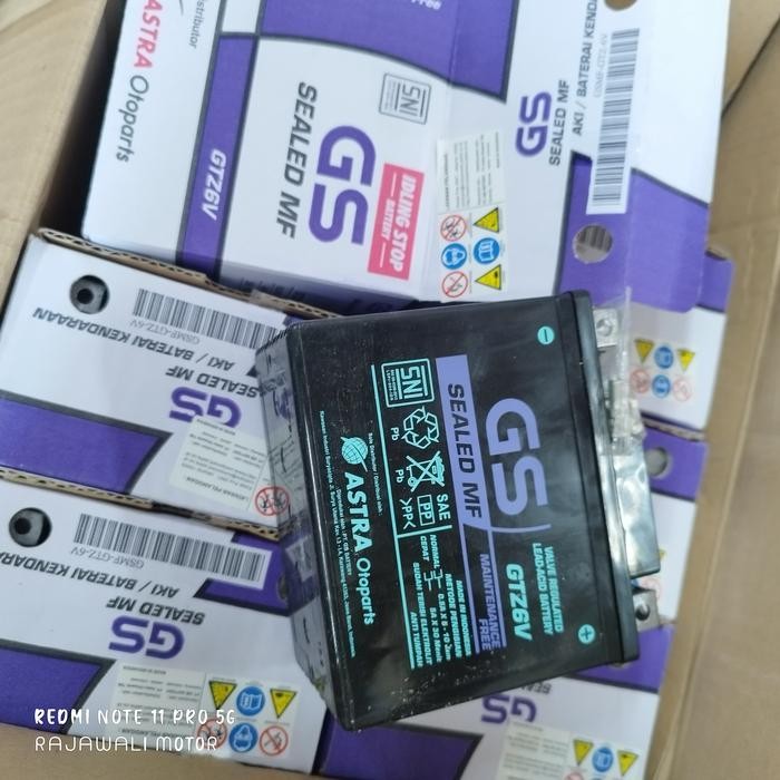 Aki Gs Astra Gtz 6V Original