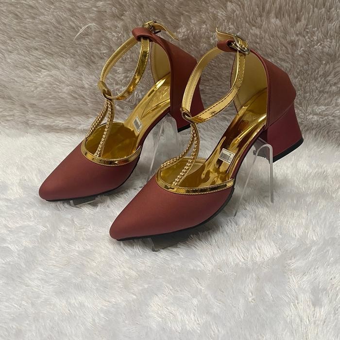 Ellora - Sepatu Sandal Heels Wanita Permata Tren Masa Kini Sendal