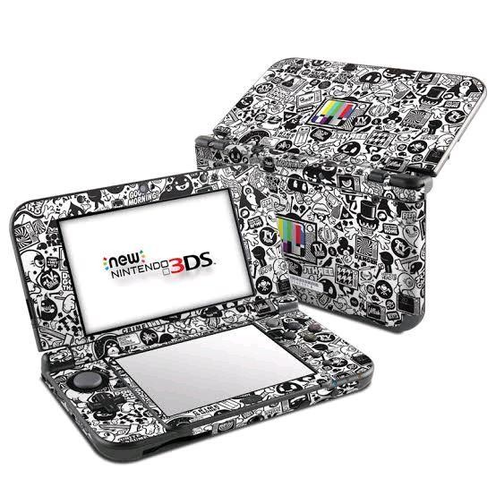 Pilihan- Garskin Skin 3Ds Xl Bisa Custom - Skin Vinyl Untuk Nintendo 3Ds Xl Dengan Desai Doodle